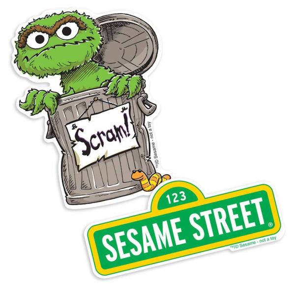 Sesame Street Logo and Oscar the Grouch Collectibl...