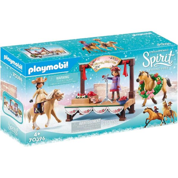 プレイモービル PLAYMOBIL Spirit Riding Free Christmas Con...