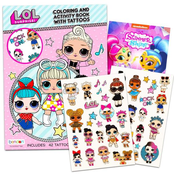 LOL Dolls Temporary Tattoos Party Pack ー Over 40 L...