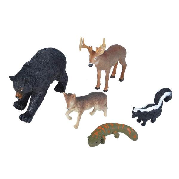 Wild Republic Skunk, Black Bear, Deer, Coyote, Sal...