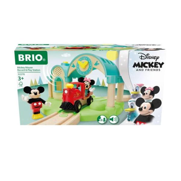 BRIO 32270 Micky Maus Bahnhof mit Aufnahmefunktion...