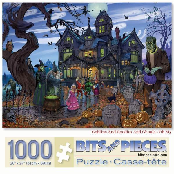 Bits and Pieces ー 1000ピースジグソーパズル 大人用 20 x 27インチ ゴブ...