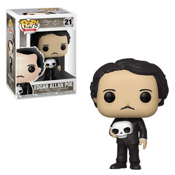 FUNKO POP  ICONS: Edgar Allan Poe w/ Skull