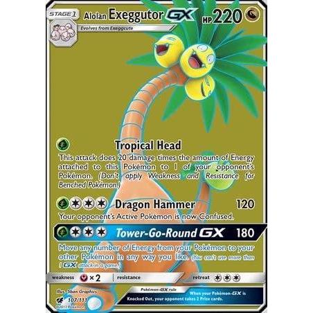 alolan exeggutorーgx???107?/ 111???フルアートUltra Rare?...