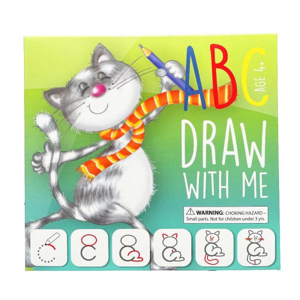 ABC Draw with Me | きれいに拭き取れるアルファベットフラッシュカード| 3 4 5...