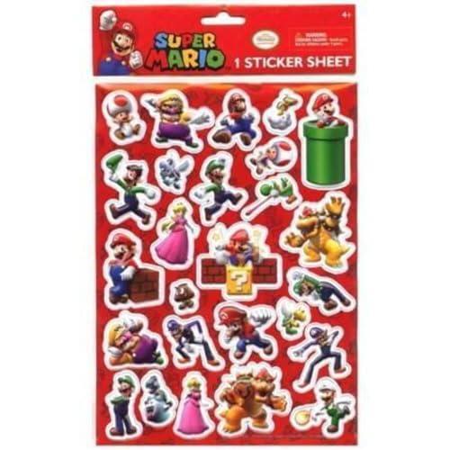 Super Mario (スーパーマリオ) Raised Sticker Sheet (立体シール)...