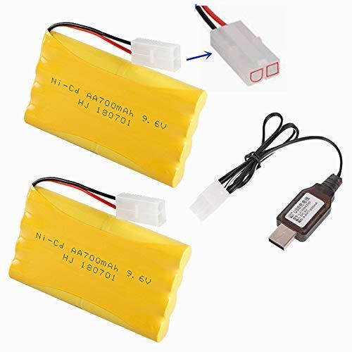 9.6V 700mAh NiーCd AA Battery Pack Rechargeable wit...