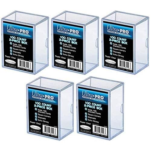 ULTRA PRO **(5x) 2ーPiece Box** Holds 100 Cards Eac...