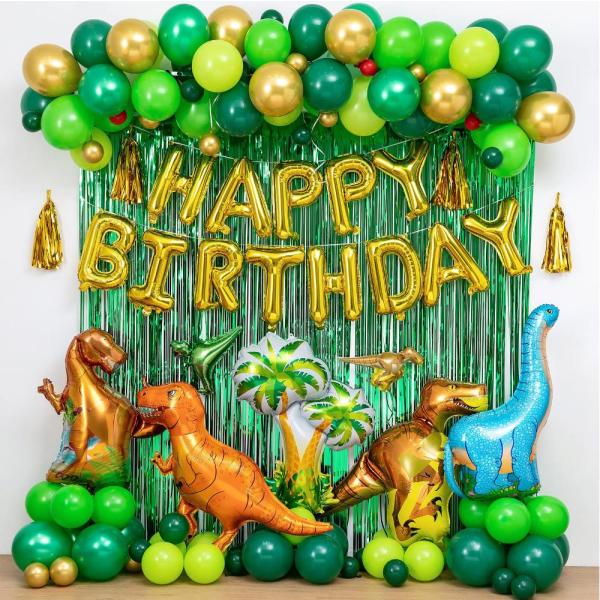 Dinosaur Birthday Party Decorations&amp;Balloons Arch ...