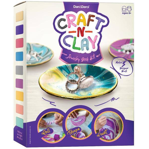 Craft &apos;n Clay ? ジュエリーディッシュ作成キット 8ー14歳の子供向け ? 最高のDI...