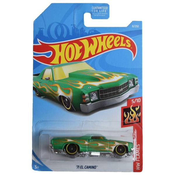 Hot Wheels ホットウィール &apos;71 El Camino,  Green  8/250 Fl...