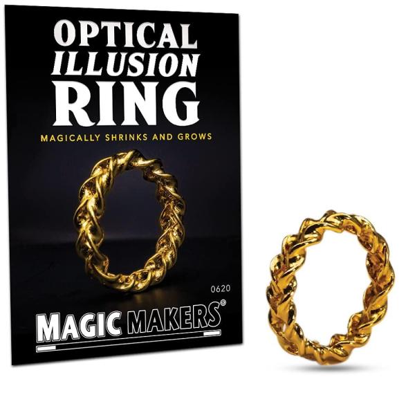 Magic Makers マジックメーカー Optical Illusion Ring, Gold
