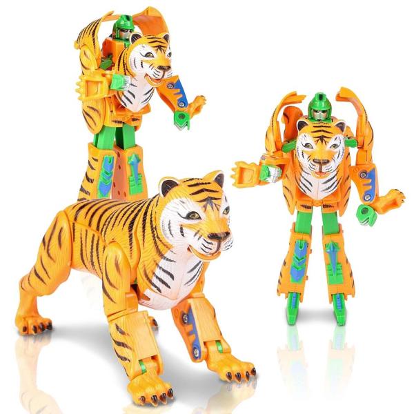 ArtCreativity Tiger Robot Action Figure with 13 Mo...