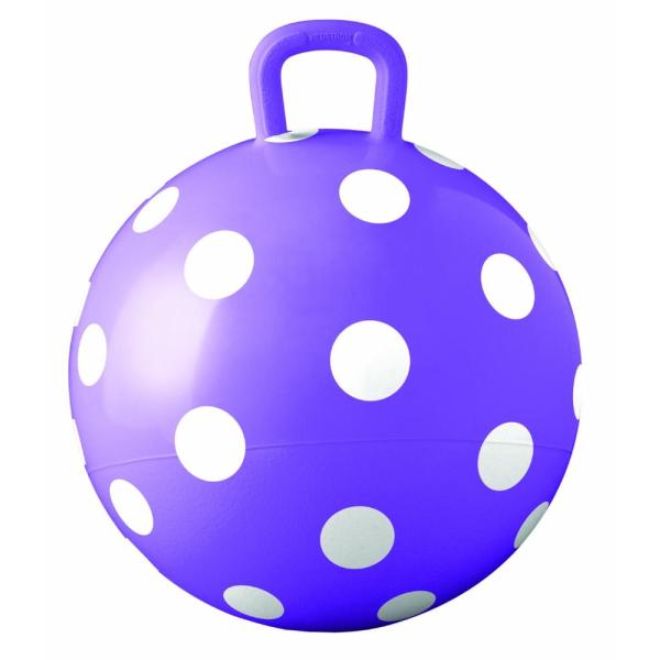 Hedstrom Purple Polka Dot Hopper Ball, Kid&apos;s Rideー...