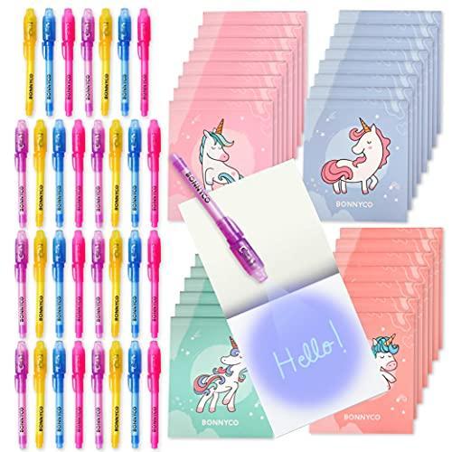 BONNYCO Invisible Ink Pen and Notebook Pack of 32 ...