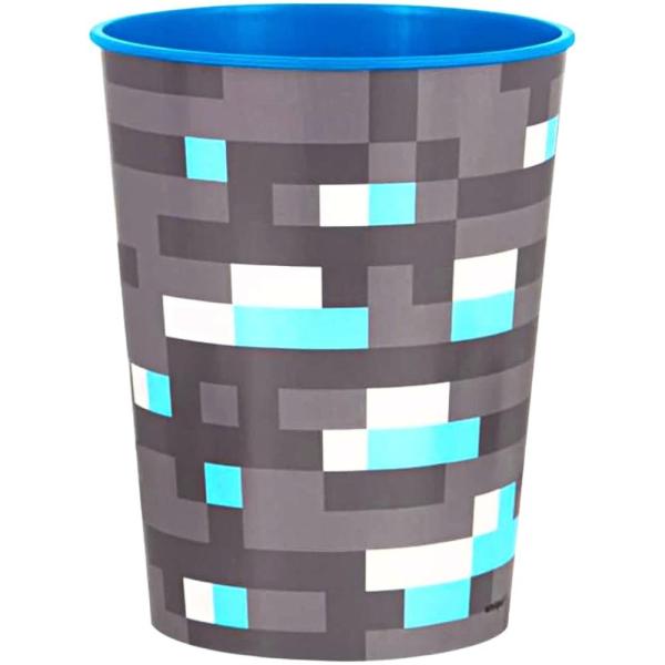 Unique Plastic Stadium Cup ー 16oz, Minecraft, 1 Pc