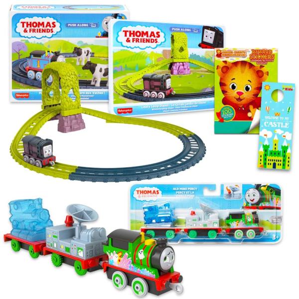 Thomas and Friends Push Along Track Set ー 5 Pc Bun...