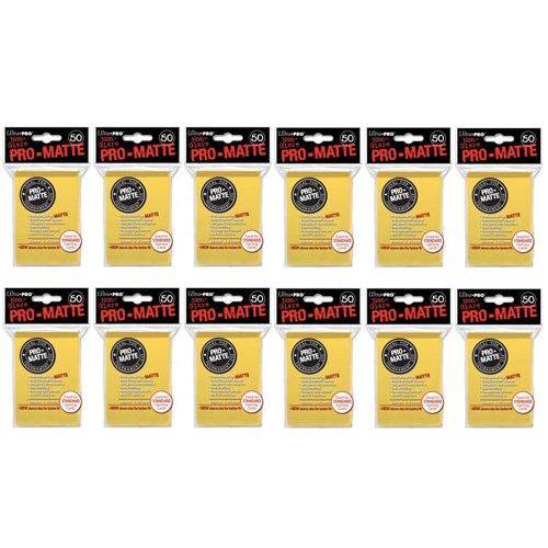 600 Ultra PRO Yellow PROーMATTE Deck Protectors Sle...