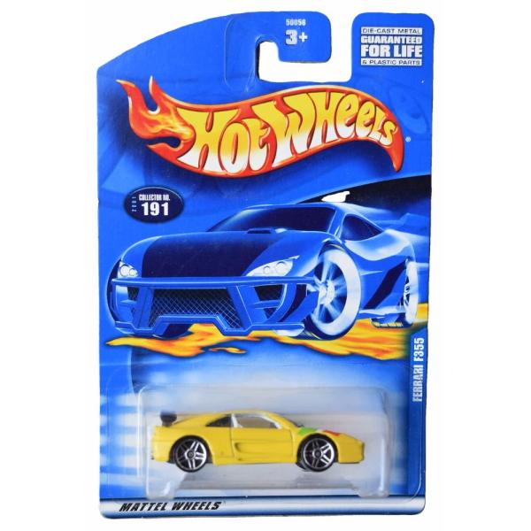 Hot Wheels ホットウィール Ferrari F355, Yellow #191 5pr S...