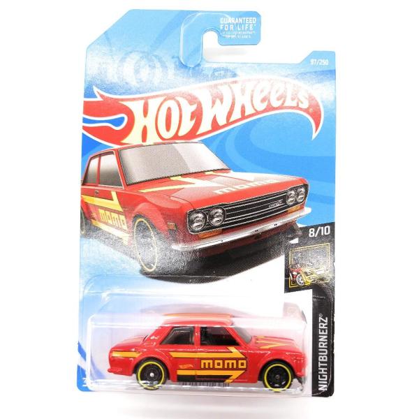 Hot Wheels ホットウィール ナイトバーナーズ 8/10 RED &apos;71 ダットサン 510...