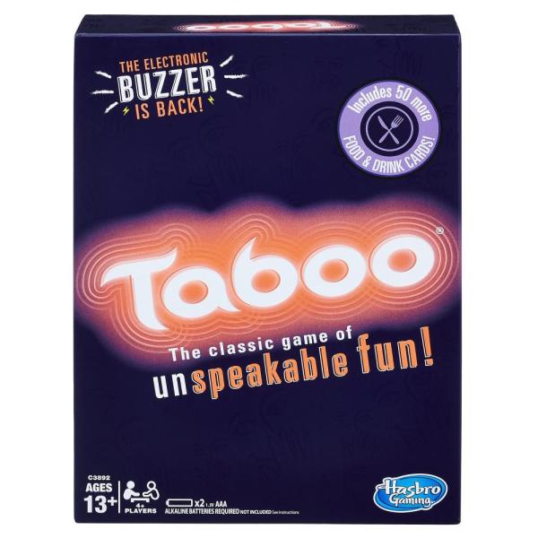 Hasbro Gaming Taboo Party Board Game With Buzzer f...