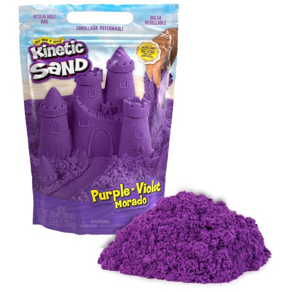 Kinetic Sand, 2.5lbs Purple Play Sand, Moldable Se...