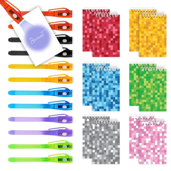 HeroFiber 12 Invisible Ink Pen with UV Light and 1...