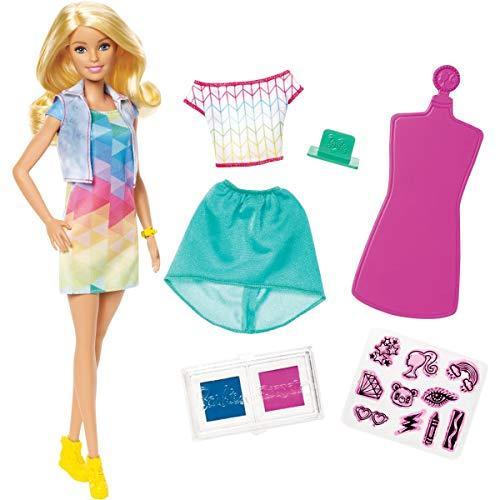 Mattel バービー Barbie Puppe ー ModeーSet mit farbigen S...
