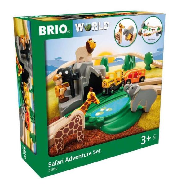 BRIO (ブリオ) WORLD サファリアドベンチャーセット 木製レール おもちゃ 33960