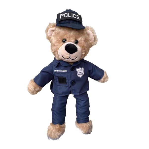 ZZZ Bears ミリタリー 警察 消防士 テディベア 就寝時に敬意を表し、保護し、抱きしめる(限...