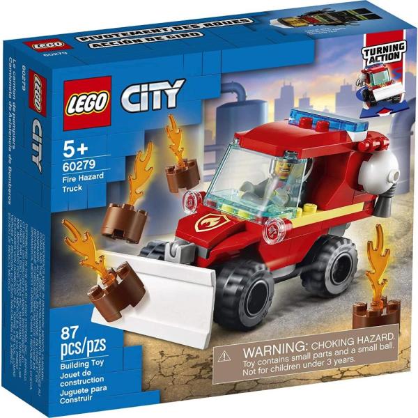 City Fire Hazard Truck 60279 Building Kit; Firefig...