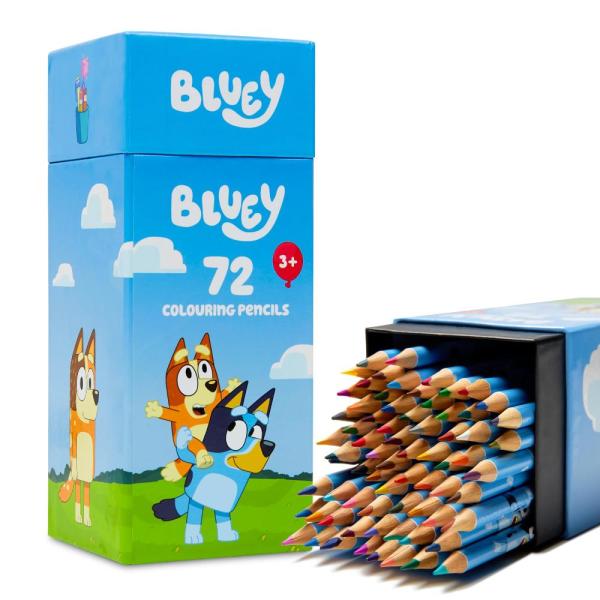 Bluey Colouring Pencils for Kids ー 72 Pencils Colo...