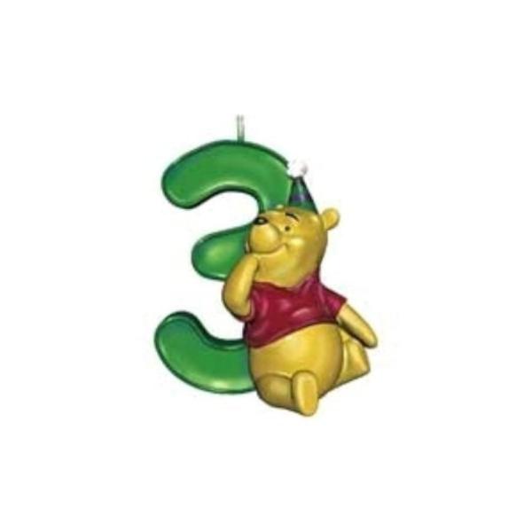 Winnie the Pooh Age 3 Birthday Candle Case Pack 4