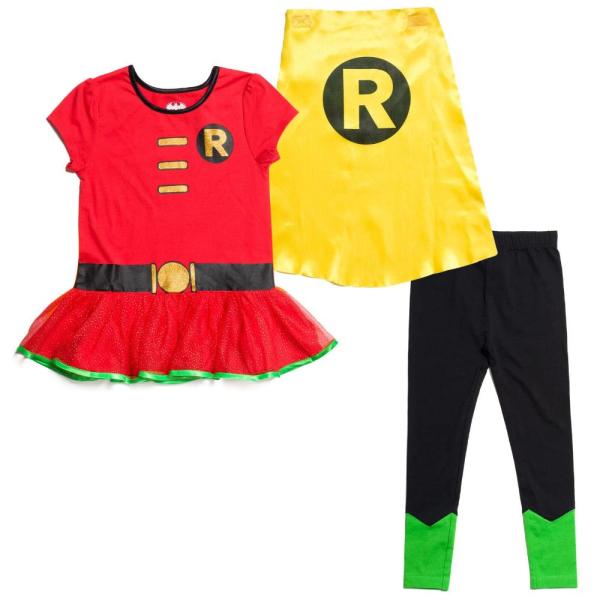DC Comics Robin Toddler Girls Cosplay TーShirt Dres...