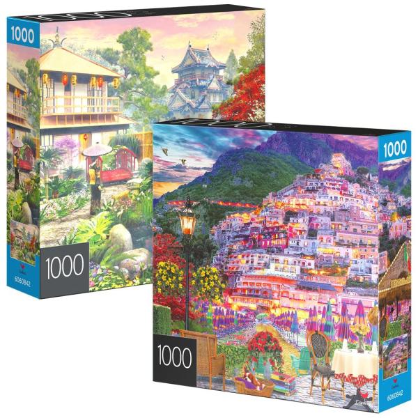 2ーPack of 1000ーPiece Jigsaw Puzzles, Amalfi Coast ...