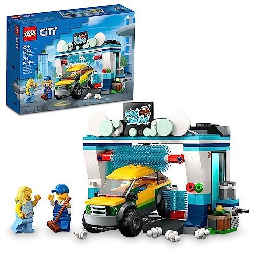 LEGO レゴ シティ 洗車 60362 組み立ておもちゃセット 楽しいギフトアイデア 6歳以上のお...