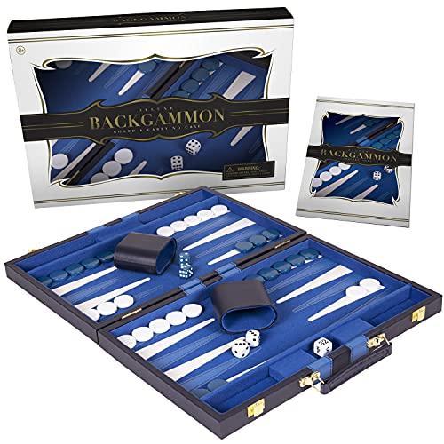 Crazy Games Backgammon Set ー Classic Small Blue 11...