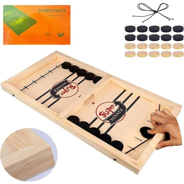 SIMPLENICE Fast Sling Puck Game,Sling Puck Game,Sl...
