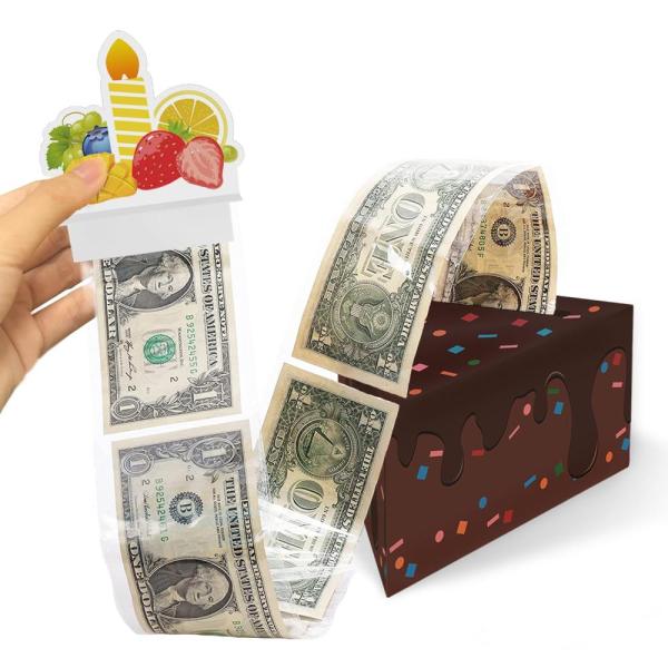 DTESL Happy Birthday Day Cake Money Box for Cash G...