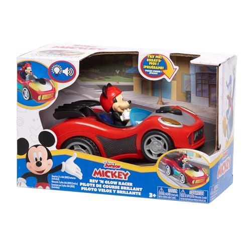 ミッキーマウス Rev &apos;n Go ビークル ライトとサウンド付き ミッキーの車 ミッキーマウスのフ...