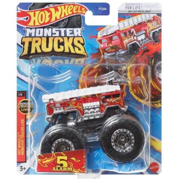 Monster Trucks 5 アラーム 消防車 2023年 接続とクラッシュ (1:64スケール...