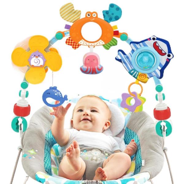 LolyyDens ler Car Seat Toys: Adjustable Stroller A...