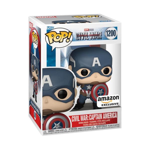 マーベル アベンジャーズ:シビル・ウォー キャプテンアメリカ フィギュア Funko POP  マー...