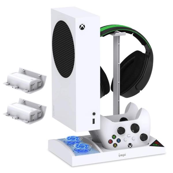 縦型冷却スタンド XboxシリーズSコンソールとコントローラー用 クーラーファンシステム 冷却充電ス...
