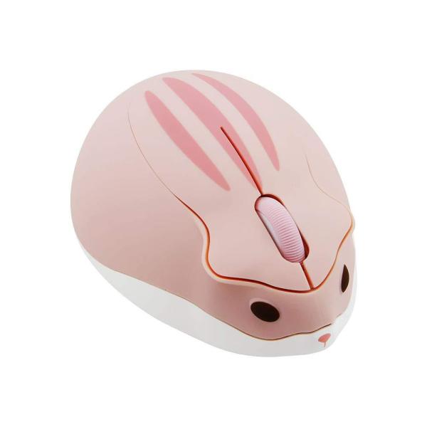 2.4GHz Wireless Mouse Cute Hamster Shape Less Noic...