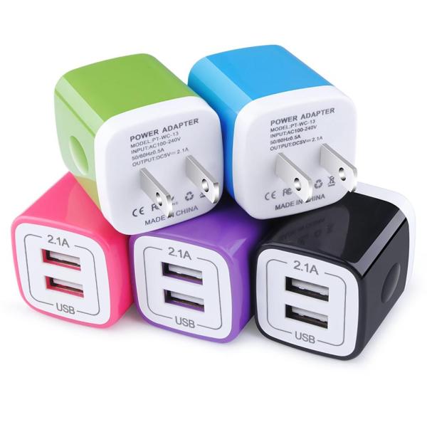 USB Wall Charger,Charging Block,5Pack 2.1A Wall Pl...