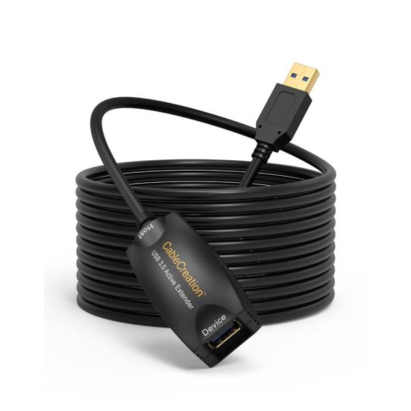 USB 3.0延長ケーブル,CableCreation USB 3.0拡張ケーブルNXPチップセット...