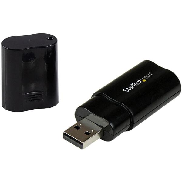 StarTech.com USB接続ステレオオーディオ変換アダプタ ヘッドフォン/マイク用3.5mm...