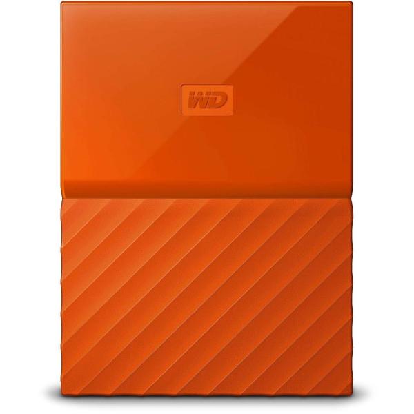 WD ポータブルHDD 2TB USB3.0 オレンジ 暗号化 パスワード保護 3 My Passp...