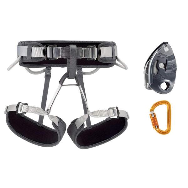 ペツル PETZL ー CORAX KIT クライミングハーネスパッケージ CORAXーGRIーSM...